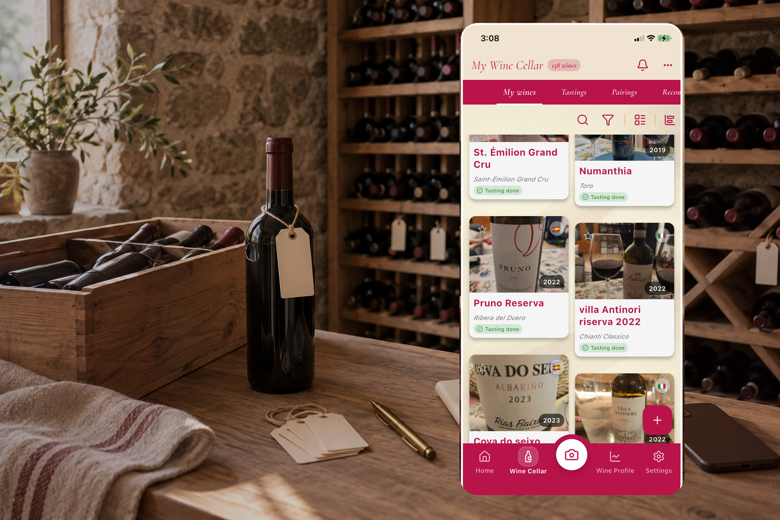 Wine stock control in your personal cellar: more clarity and tracking for your collection