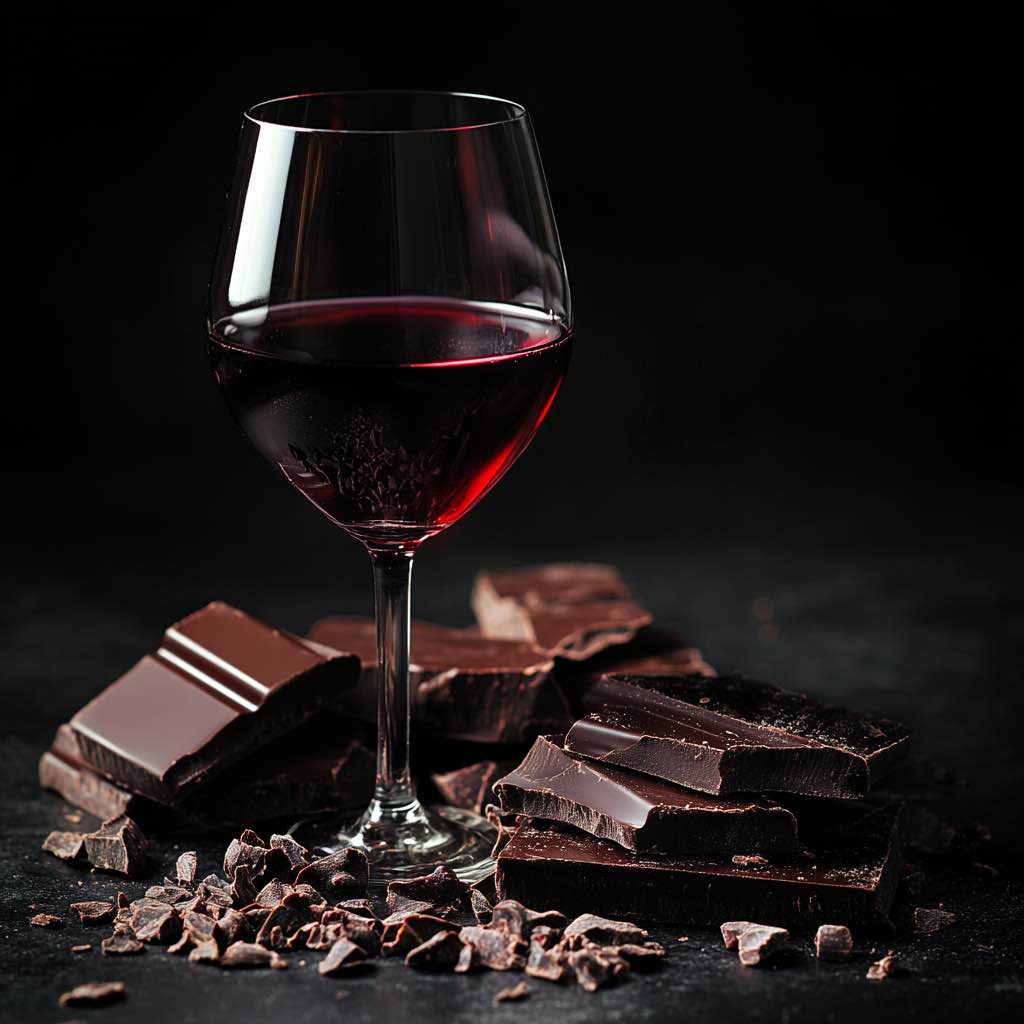 Chocolate negro e vinho tinto: harmonização com sabores intensos