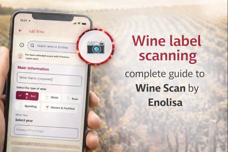 Wine label scanner app: how Enolisa helps you log bottles faster